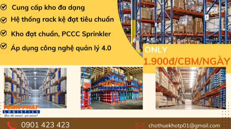 CHO THUÊ KHO GIÁ TỐT KÈM THEO DỊCH VỤ QUẢN LÝ HÀNG HÓA